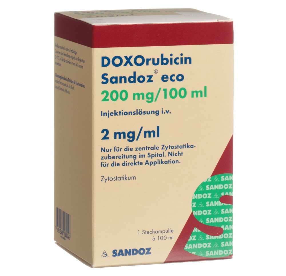 DOXORUBICINE Sandoz eco 200 mg/100ml 100 ml