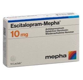 ESCITALOPRAM Mepha Lactab 10 mg 14 pce