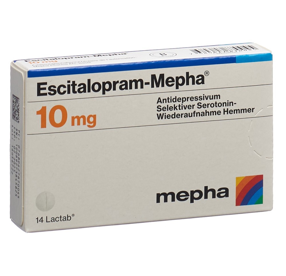 ESCITALOPRAM Mepha Lactab 10 mg 14 pce