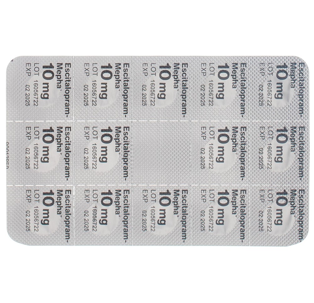 ESCITALOPRAM Mepha Lactab 10 mg 28 pce