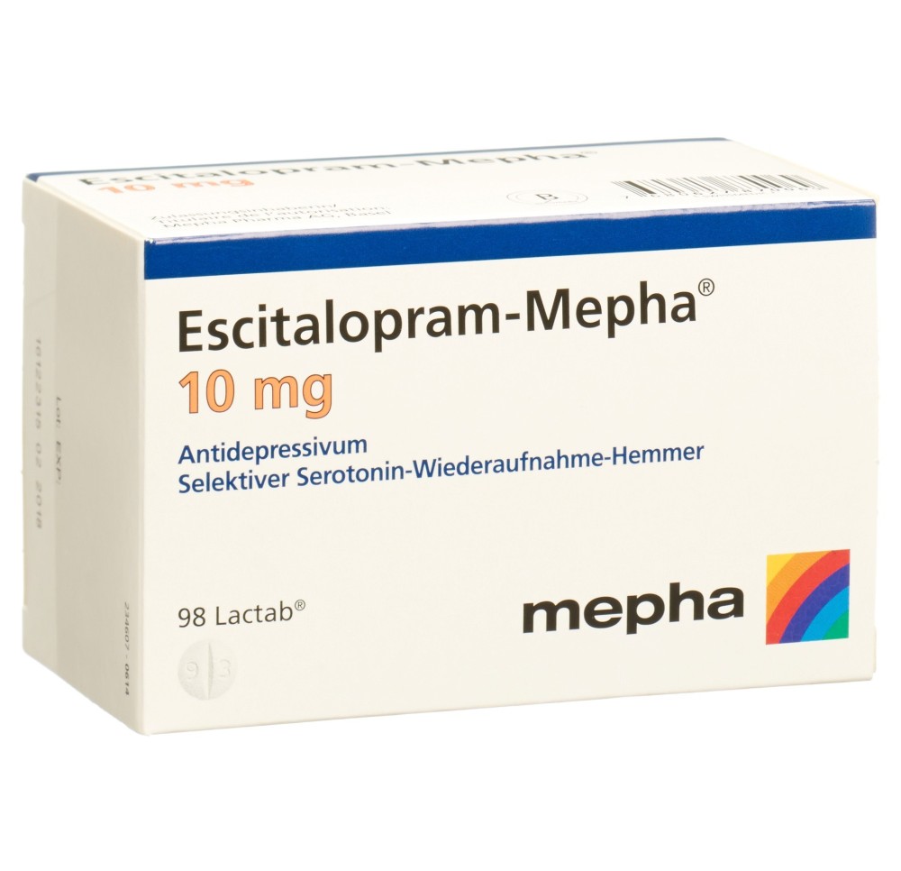 ESCITALOPRAM Mepha Lactab 10 mg 98 pce