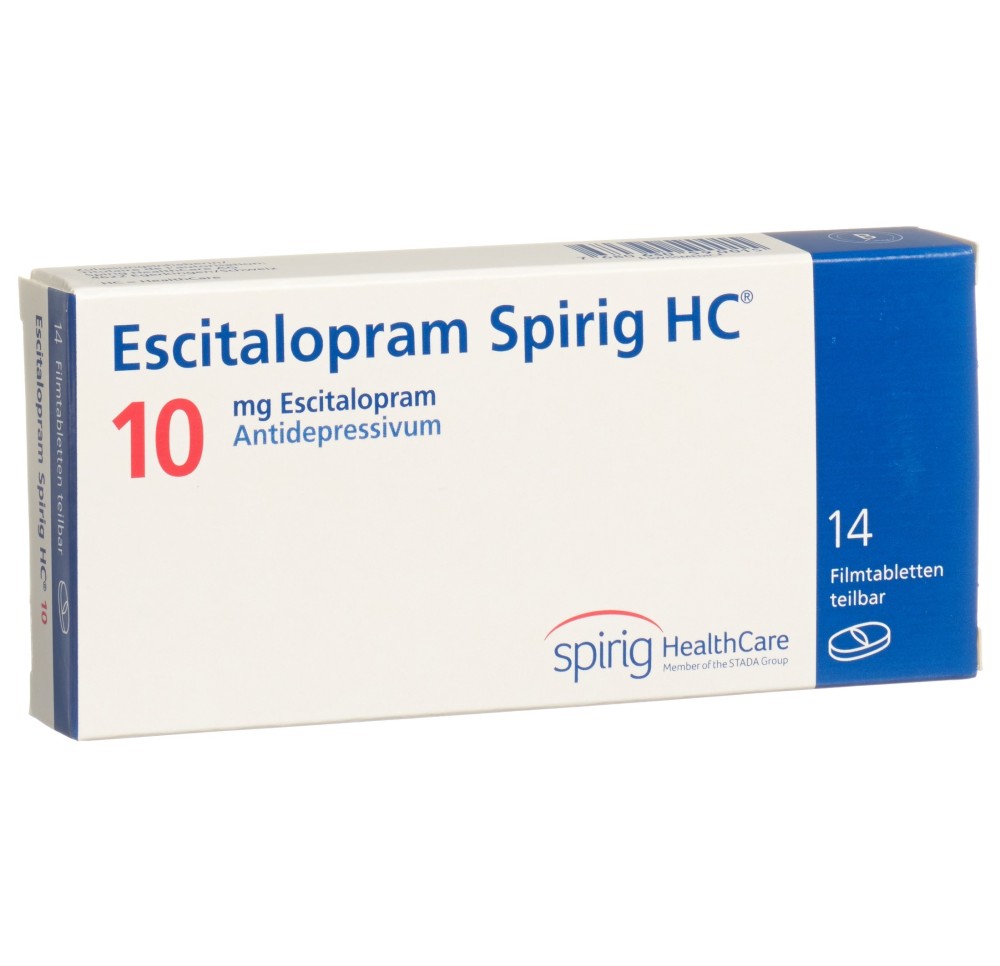 ESCITALOPRAM Spirig HC cpr pell 10 mg 14 pce