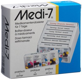 MEDI-7 pilulier semainier 7 jours all/fr/it blanc