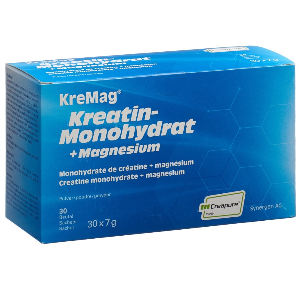 KREMAG créatine & magnésium pdr 30 sach 7 g