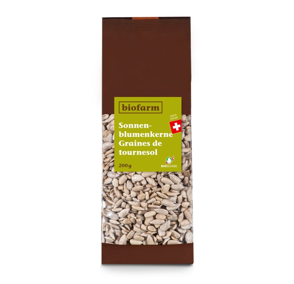 BIOFARM graines de tournesol bourgeon CH 200 g