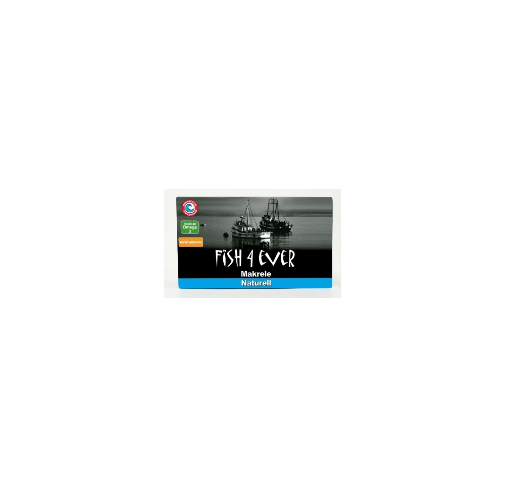 FISH4EVER maquereau au naturel bte 125 g
