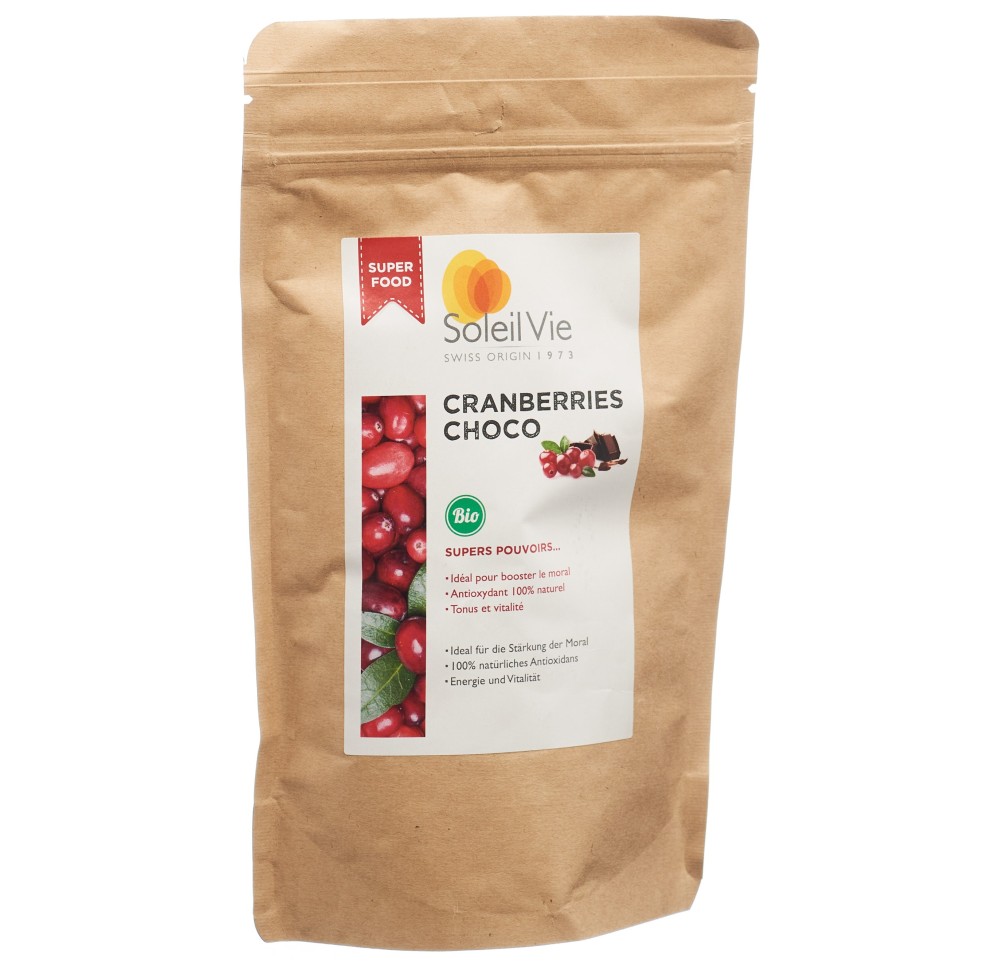 SOLEIL VIE baies cranberries choco bio 110 g