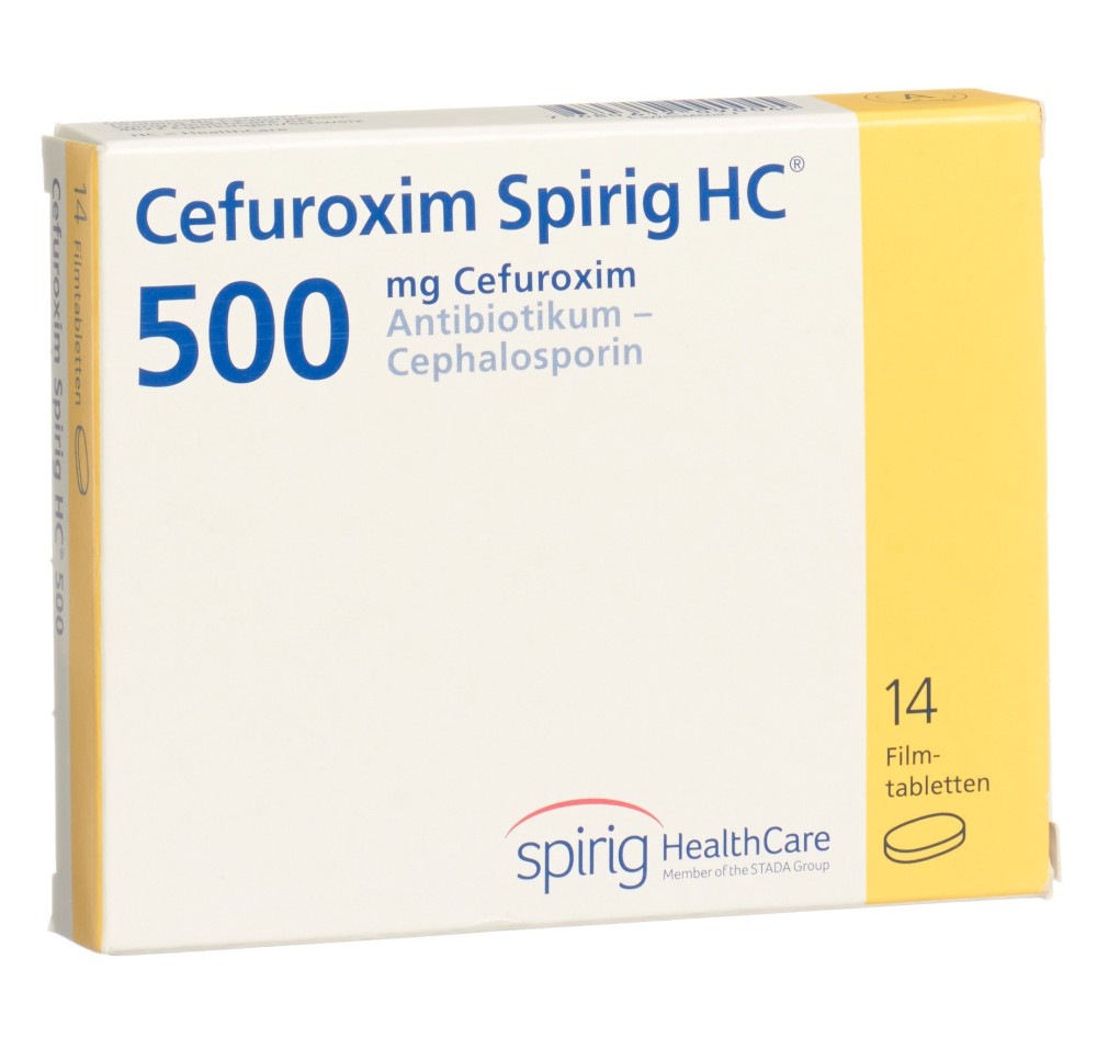 CEFUROXIME Spirig HC cpr pell 500 mg 14 pce