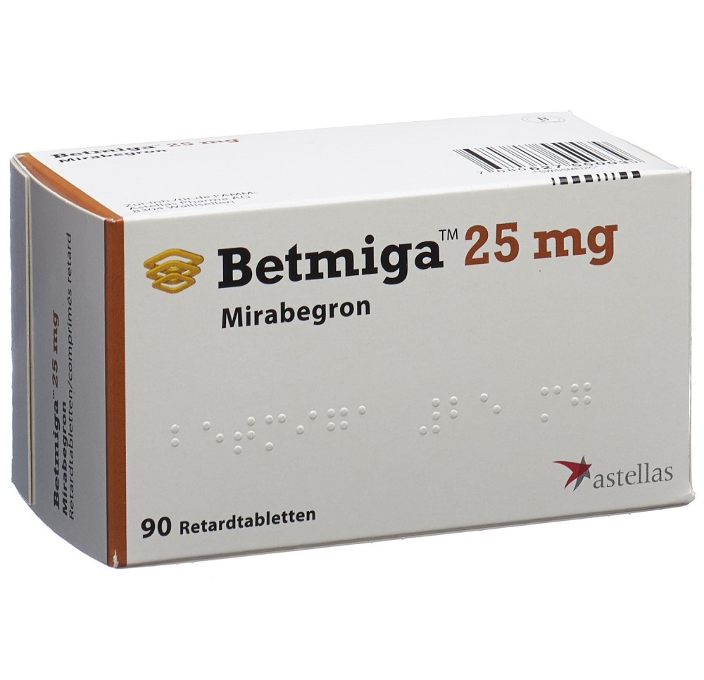 BETMIGA cpr ret 25 mg 90 pce