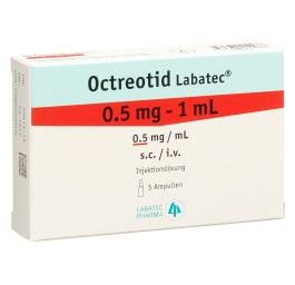OCTREOTID Labatec sol inj 0.5 mg/ml 5 amp 1 ml