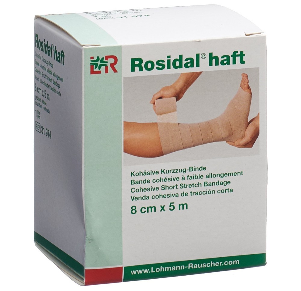 ROSIDAL haft bande cohésive 8cmx5m allonge court