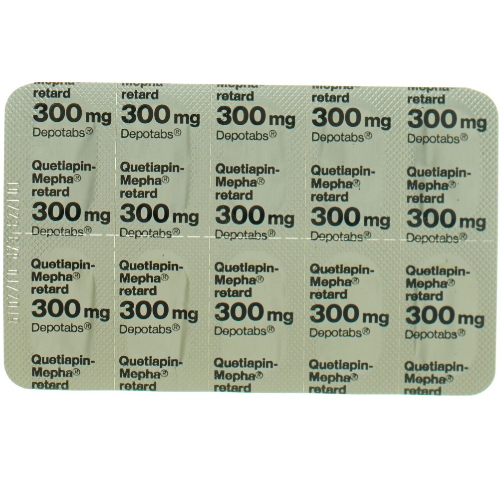 QUETIAPIN Mepha retard cpr ret 300 mg 100 pce