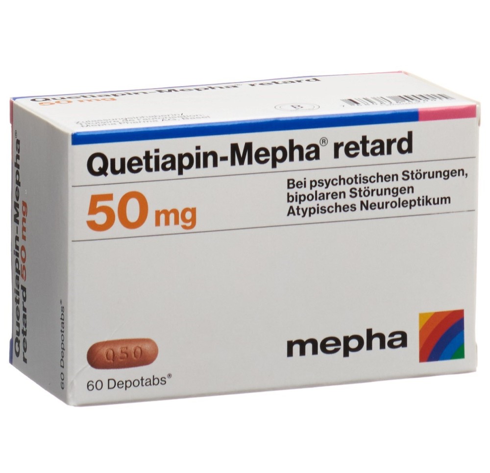 QUETIAPIN Mepha retard depotabs 50 mg 60 pce