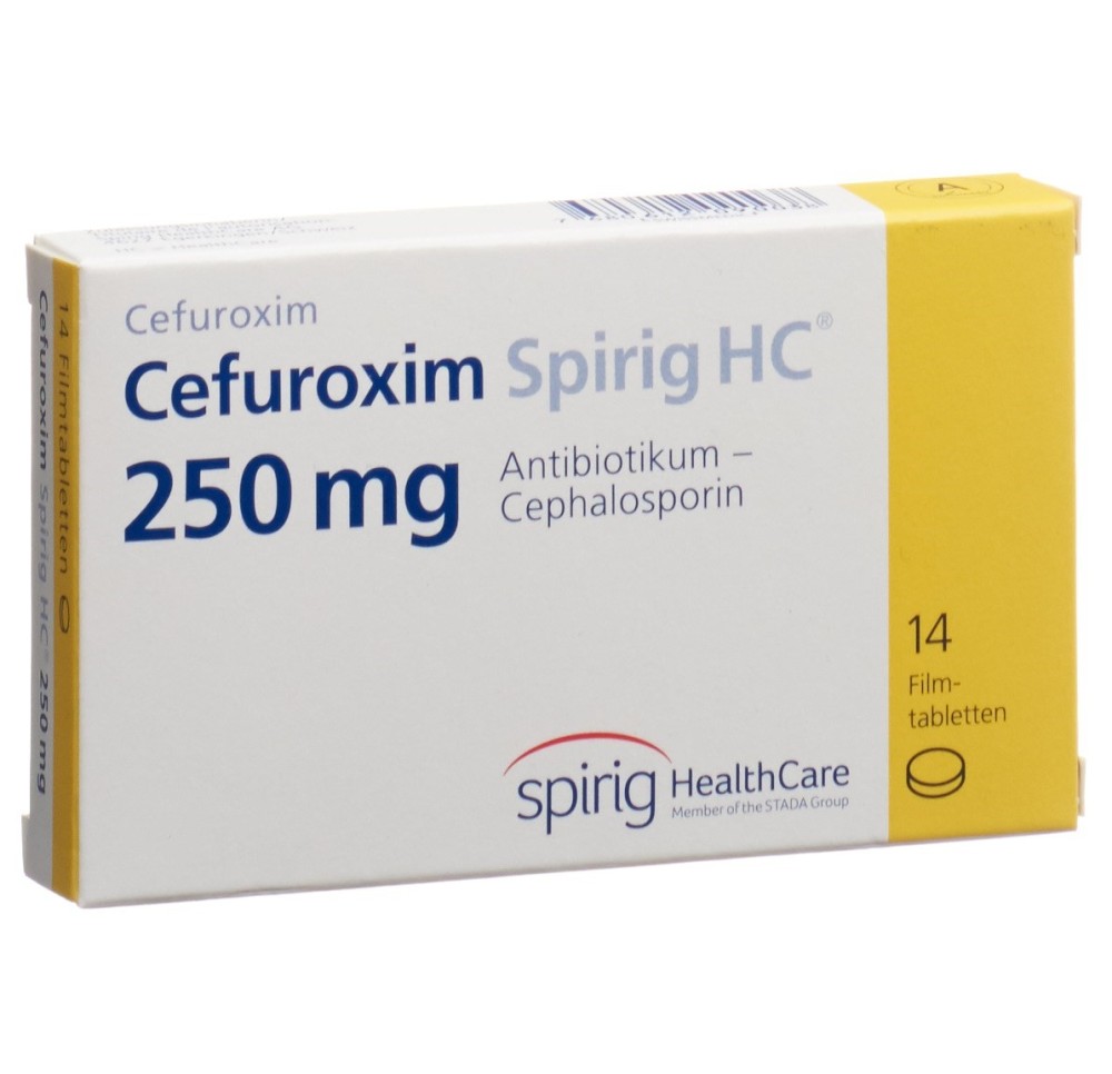 CEFUROXIME Spirig HC cpr pell 250 mg 14 pce
