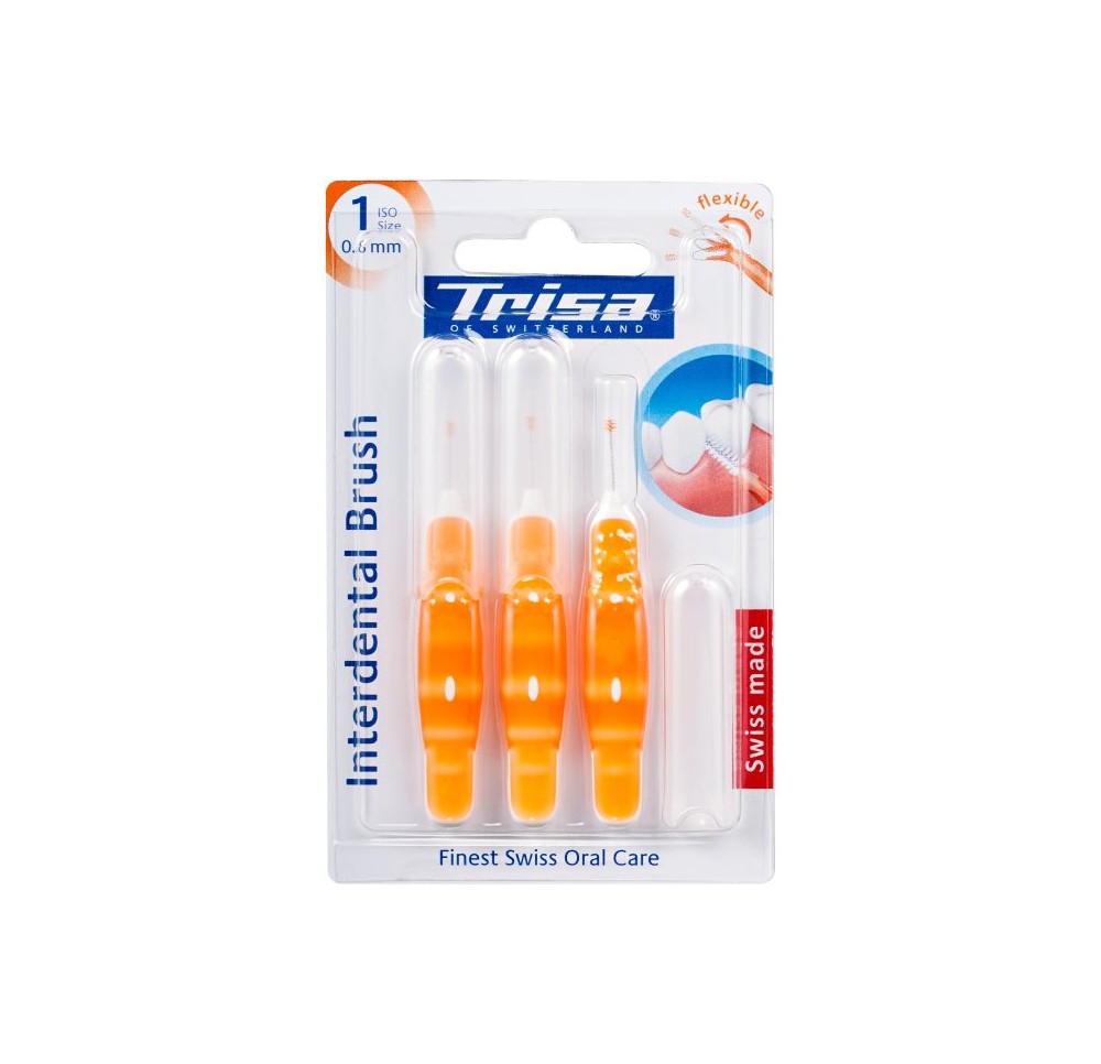 TRISA Interdental Brush ISO 1 0.8mm 3 pce