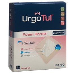 URGOTÜL foam Border 8x8cm adhésif 10 pce