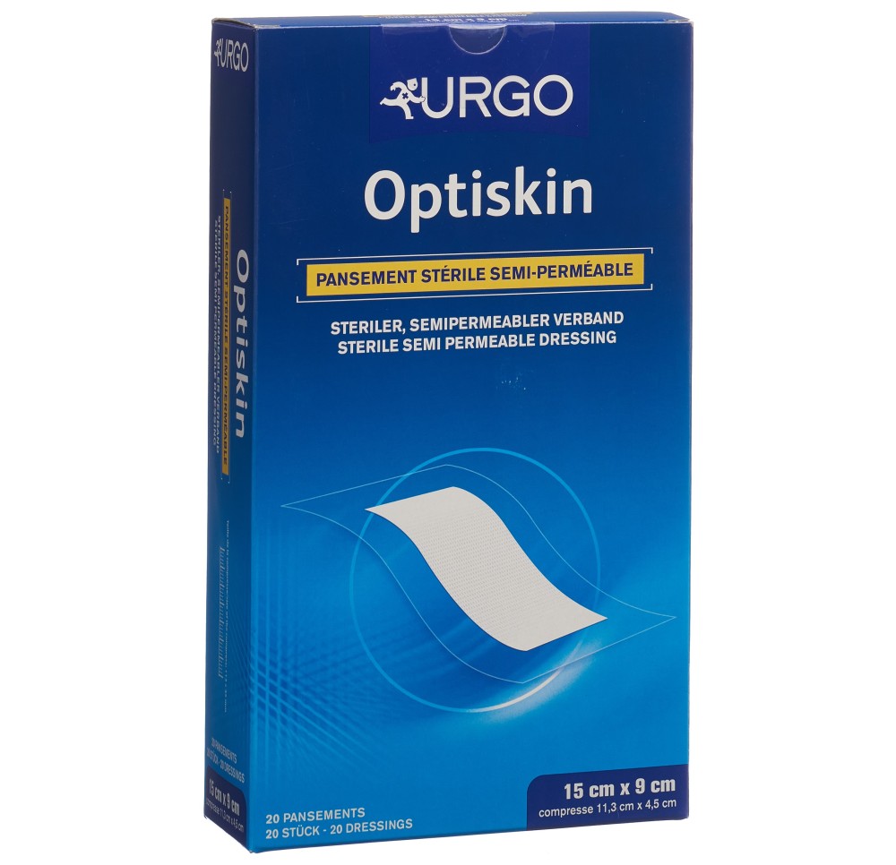 URGO Optiskin pans tran st 150x90mm sem-per 20 pce
