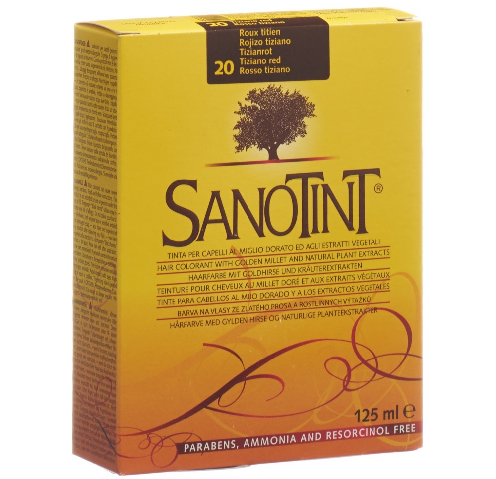 SANOTINT teinture cheveux 20 roux titien