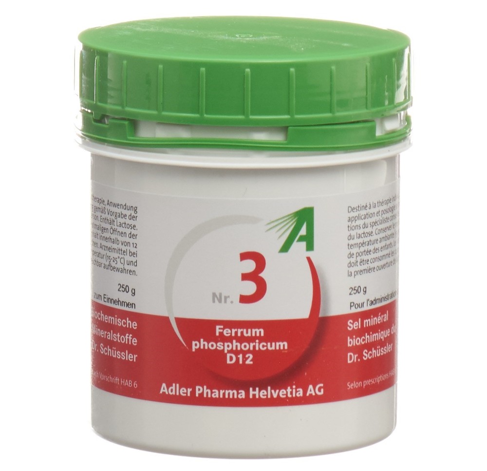 ADLER SCHÜSSLER no3 ferr phos cpr 12 D 250 g