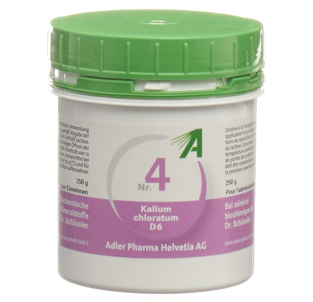 ADLER SCHÜSSLER no4 kal chlor cpr 6 D 250 g