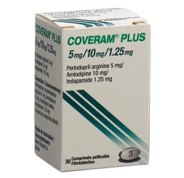 COVERAM plus cpr pell 5/10/1.25mg bte 30 pce