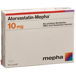 ATORVASTATIN Mepha Lactab 10 mg 30 pce