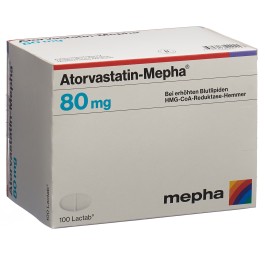 ATORVASTATIN Mepha Lactab 80 mg 100 pce