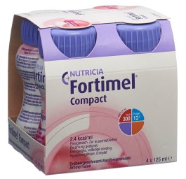 FORTIMEL Compact 2.4 kcal fraise 4 fl 125 ml