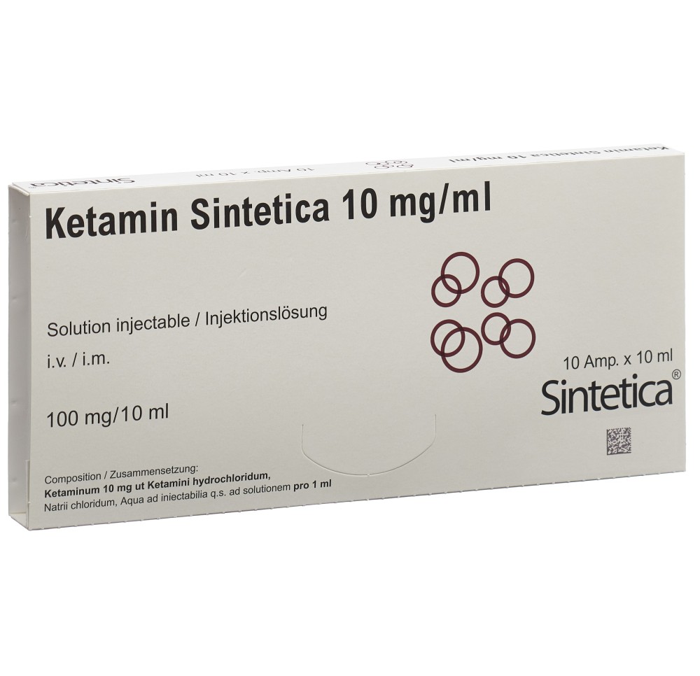 KETAMIN Sintetica sol inj 10 mg/ml 10ml amp 10 pce