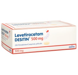 LEVETIRACETAM DESITIN cpr pell 500 mg 200 pce
