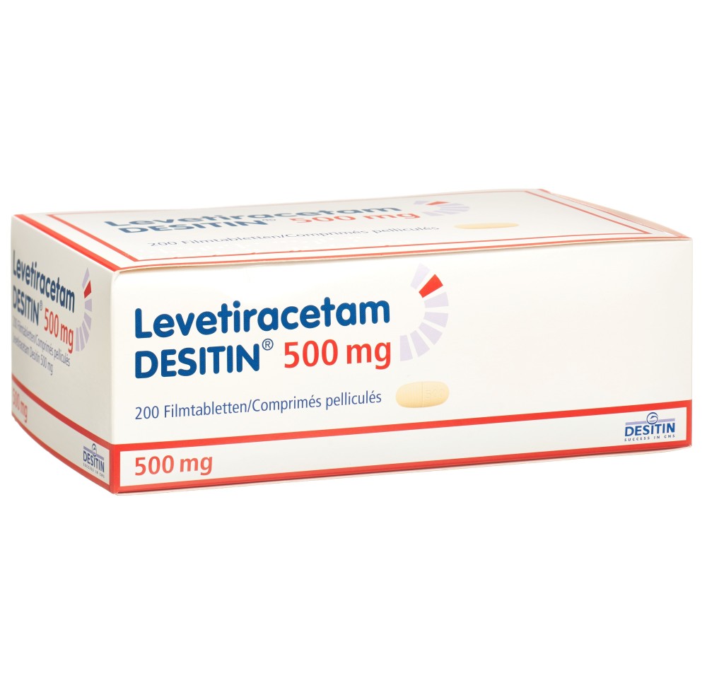 LEVETIRACETAM DESITIN cpr pell 500 mg 200 pce