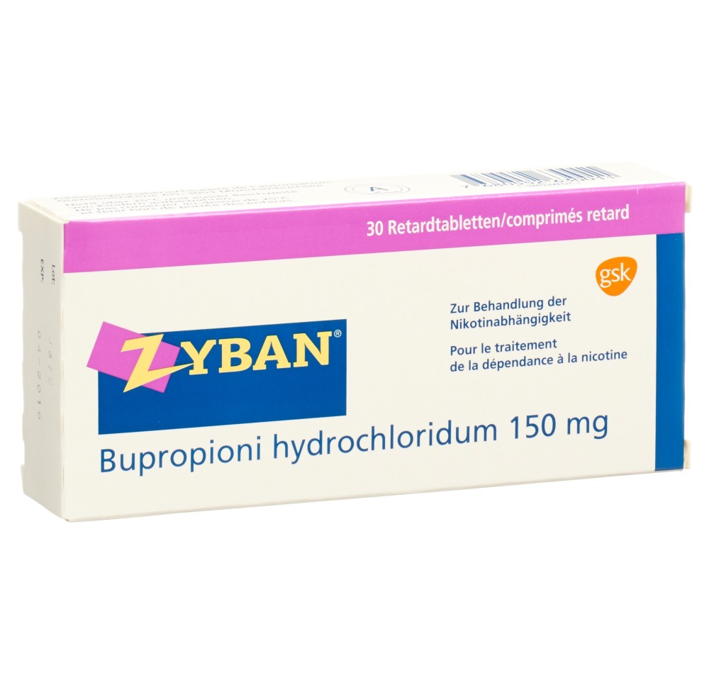 ZYBAN cpr ret 150 mg 30 pce