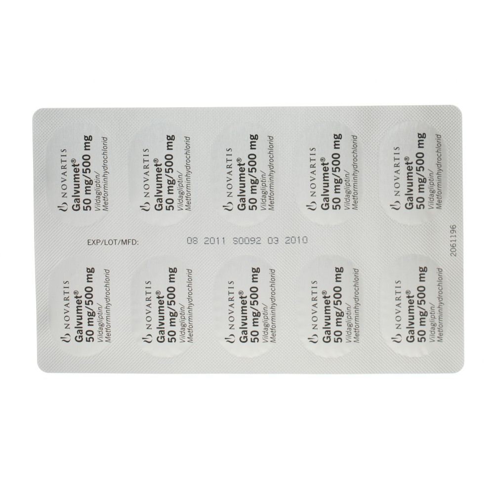 GALVUMET cpr pell 50/500 mg 180 pce