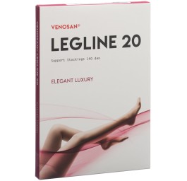 VENOSAN LEGLINE 20 a-d M black 1 paire