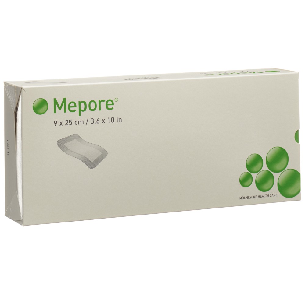 MEPORE pans vulnéraire 25x9cm coussin20x5cm 30 pce