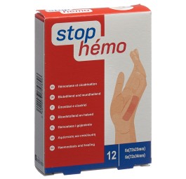 STOP HEMO pansement hémostat stérile ass 12 pce