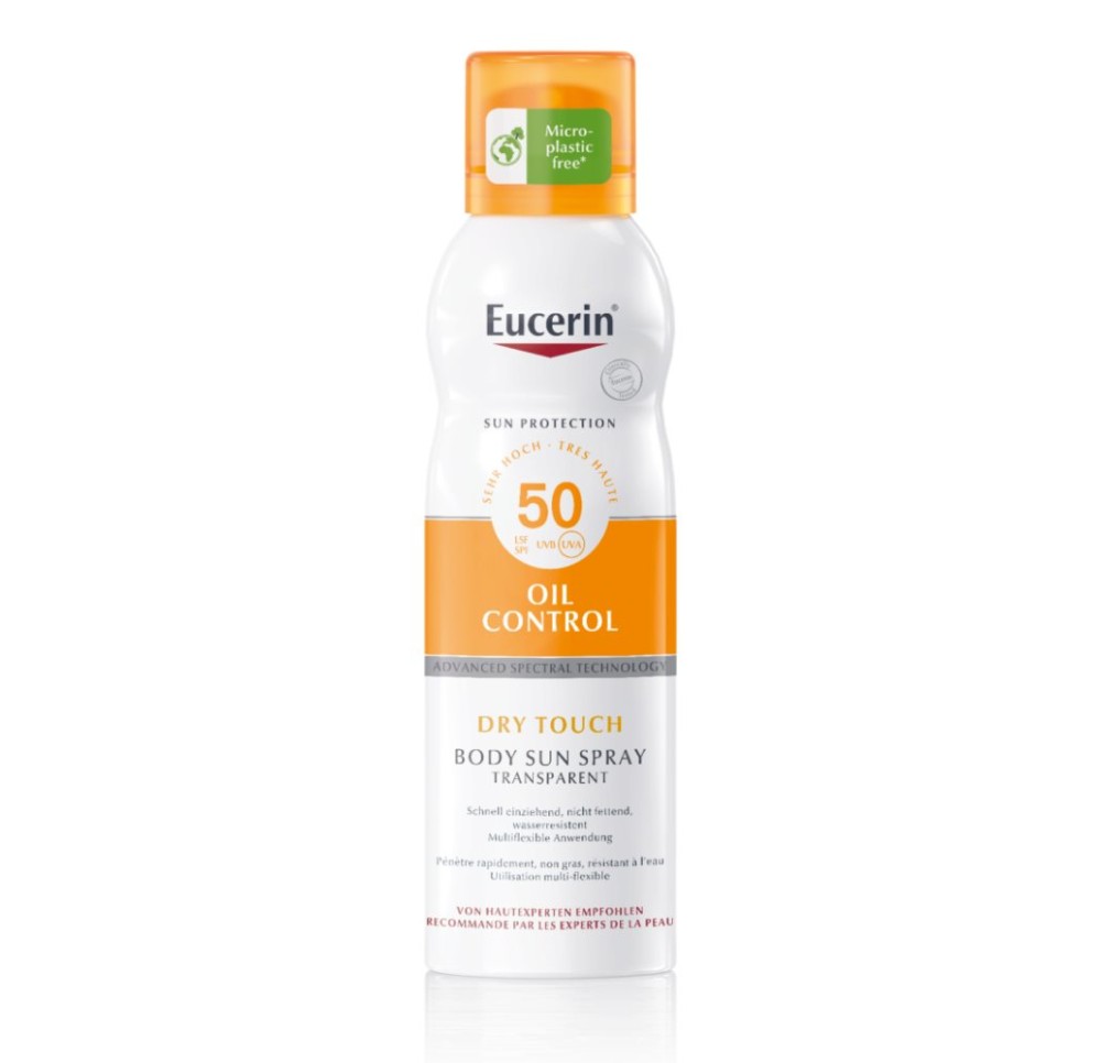 EUCERIN SUN Body Spr Oil Cont D Touch SPF50 200 ml