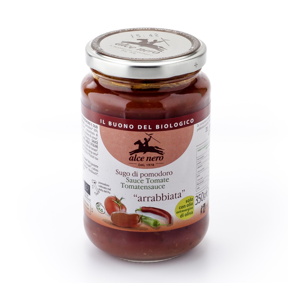 ALCE NERO tomates sauce all'arrabiata verre 350 g