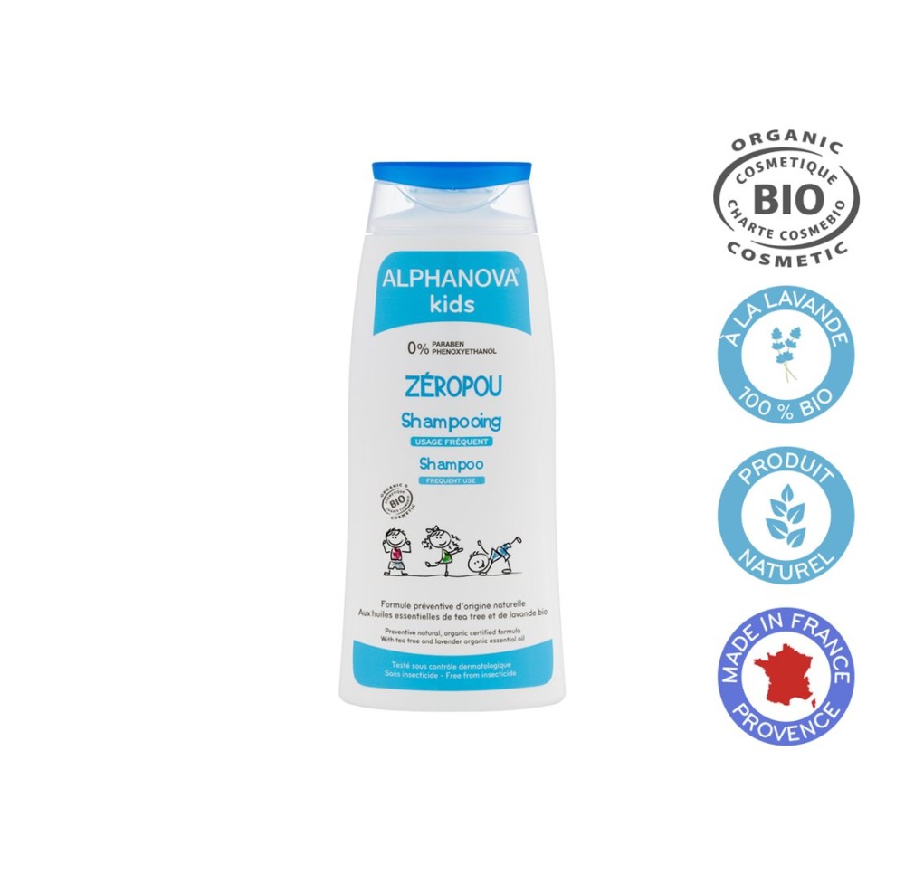 ALPHANOVA kids ZEROPOU shampooing préventif 200 ml