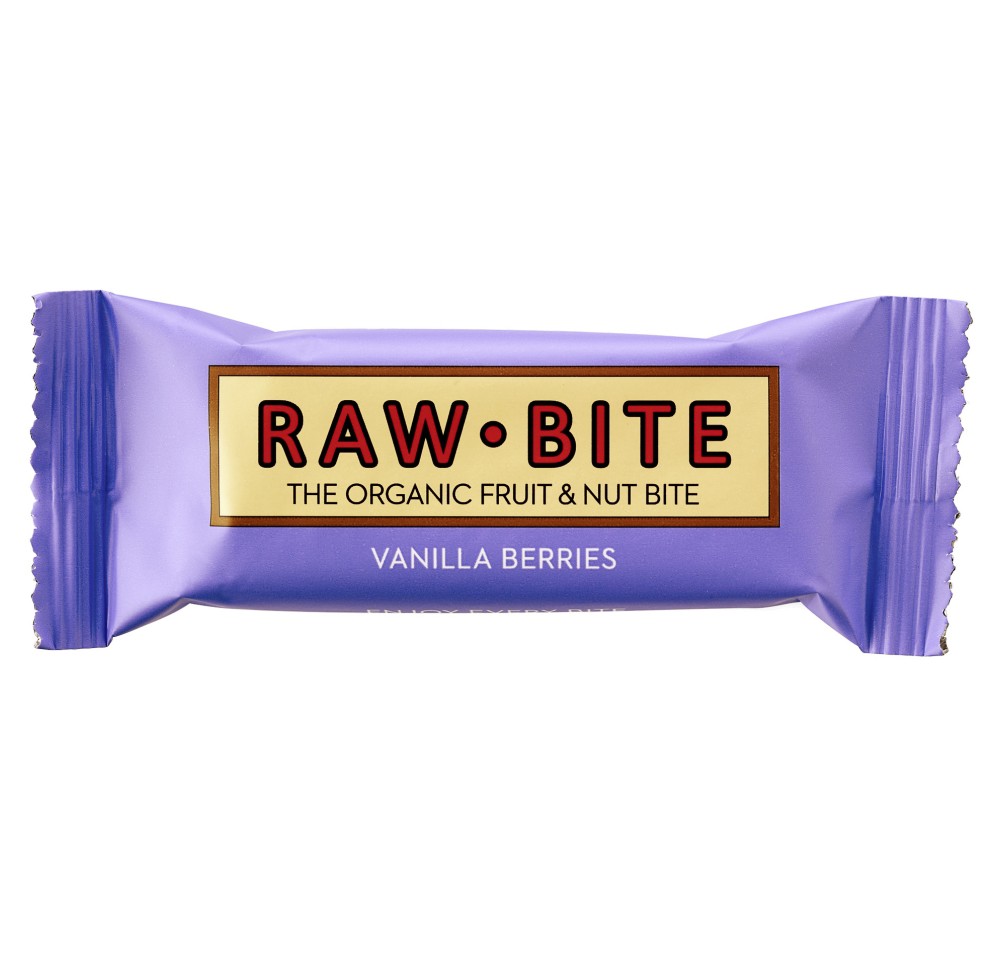 RAW BITE Barre crue baies-vanille 50 g
