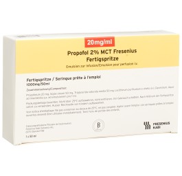 PROPOFOL 2% MCT Fresenius 1 g/50ml ser pré