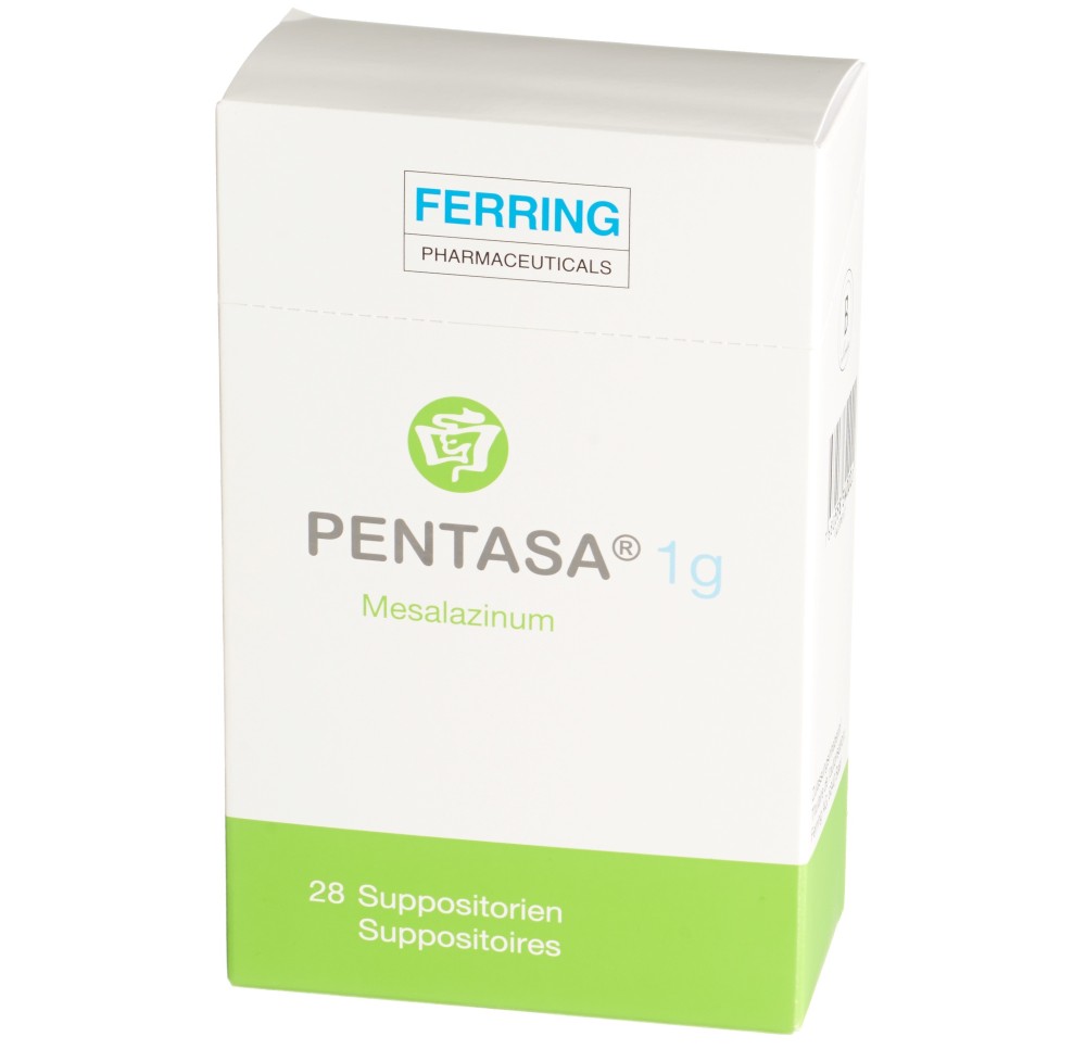 PENTASA supp 1 g 28 pce