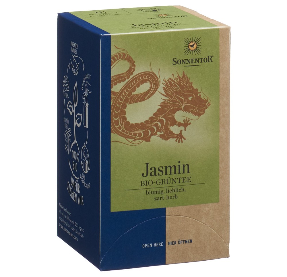SONNENTOR Grüntee Jasmin BIO sach 18 pce
