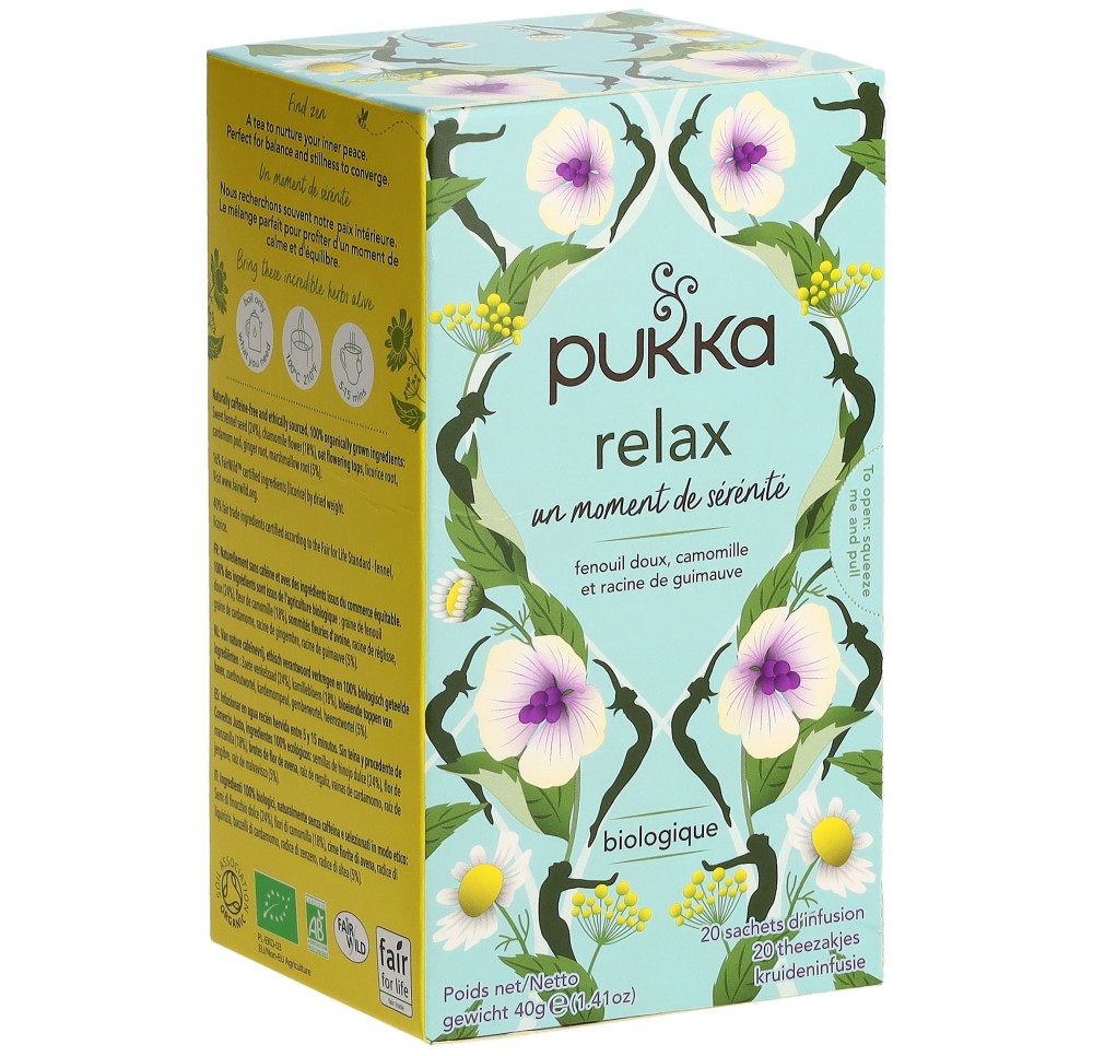 PUKKA Relax thé bio fr sach 20 pce