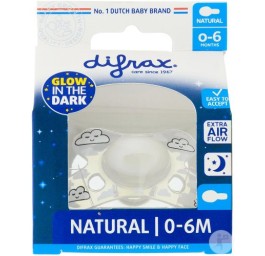 DIFRAX sucette natural 0-6M nuit silicone