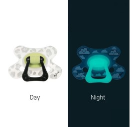 DIFRAX sucette natural 12+M nuit silicone