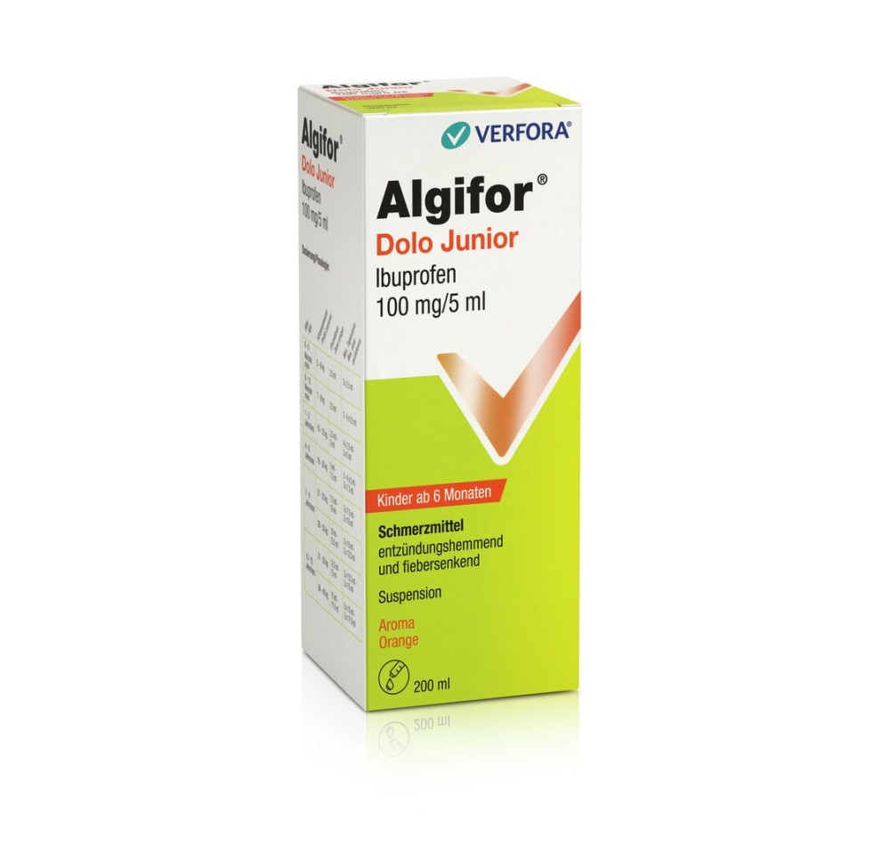 ALGIFOR Dolo Junior susp 100 mg/5ml fl 200 ml
