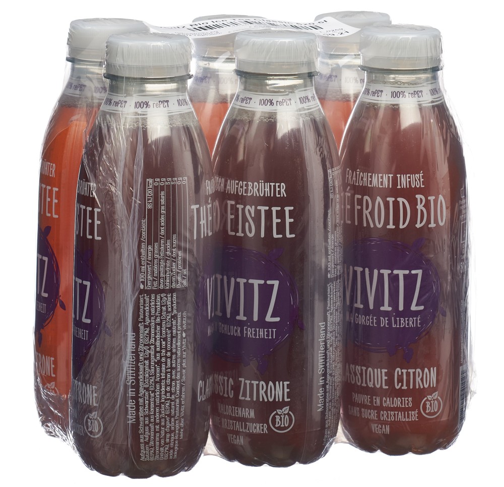 VIVITZ Bio thé froid classic citron 6 x 0.5 lt