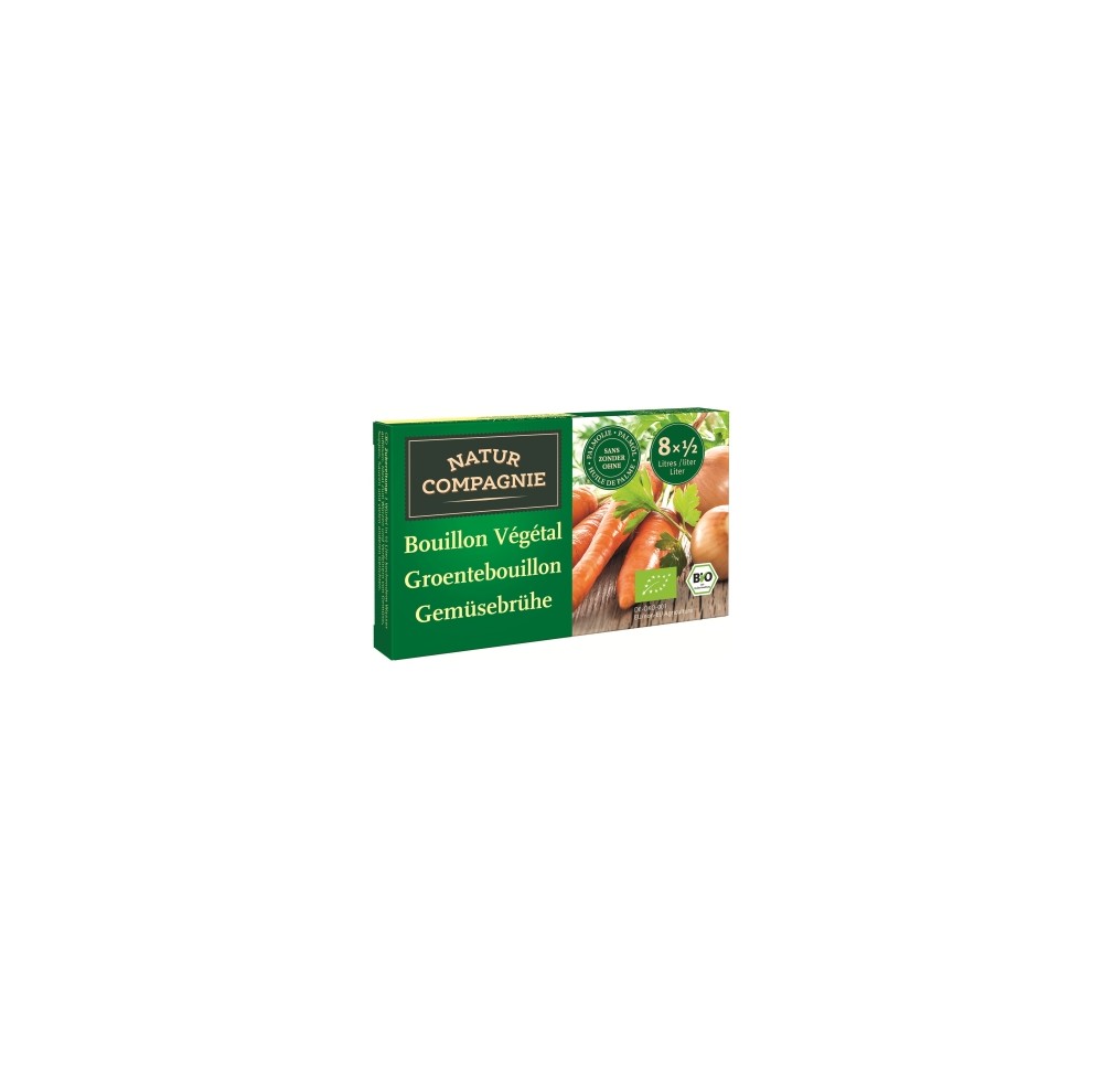 NATUR COMPAGNIE bouillon végétal bio 8 cubes 84 g