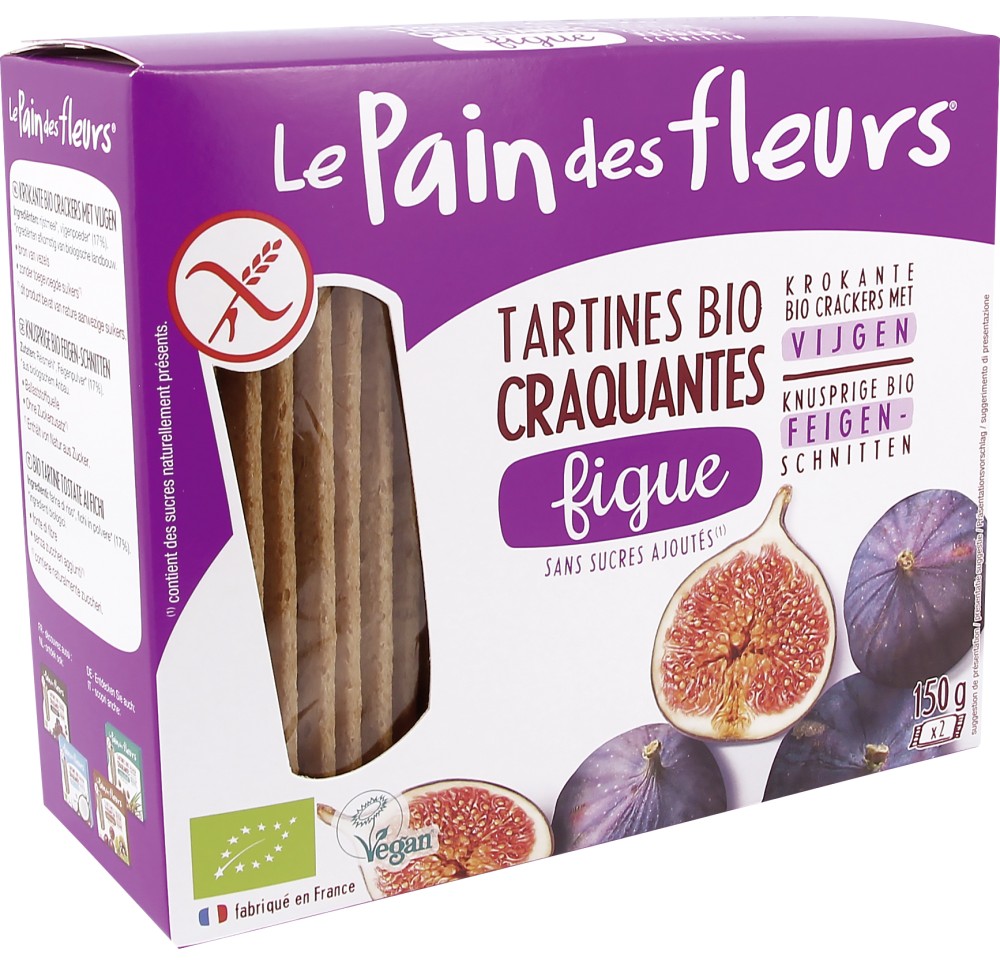 LE PAIN DES FLEURS Tart croq figue bio s gl 150 g